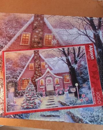 Alipson Kerst puzzel 1000 stuks - Zo goed als nieuw! beschikbaar voor biedingen