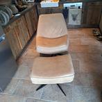 Draaifauteuil met Voetenbank - Modern Design, Huis en Inrichting, Fauteuils, Minder dan 50 cm, Gebruikt, Minder dan 75 cm, Ophalen of Verzenden
