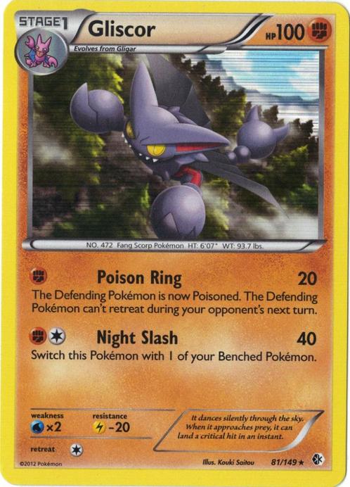 Boundaries Crossed,  Gliscor [holo] 81/149, Hobby en Vrije tijd, Verzamelkaartspellen | Pokémon, Nieuw, Losse kaart, Verzenden