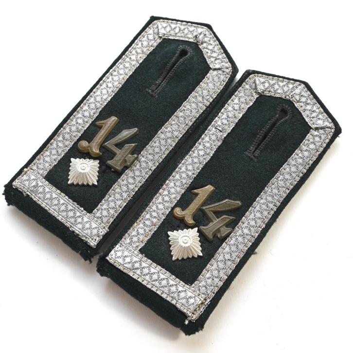 Inf.Rgt.14. M35 Feldwebel Schouderstukken, Verzamelen, Militaria | Tweede Wereldoorlog, Landmacht, Kleding of Schoenen, Duitsland