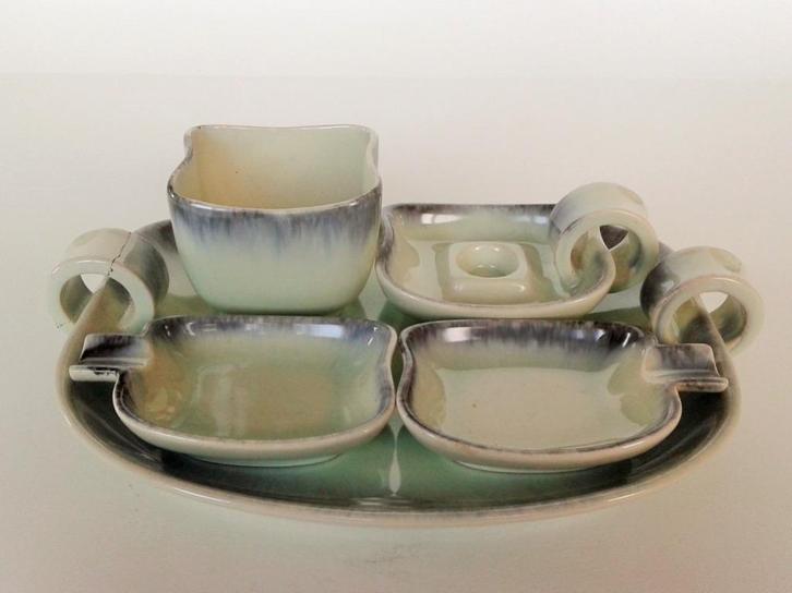 Rookset 5-delig Keramiek Dümler & Breiden Art Deco Vintage, Antiek en Kunst, Antiek | Keramiek en Aardewerk, Ophalen of Verzenden