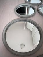 Set van 6 Spiegels met Betonnen Rand - 35 & 28 cm, Ophalen, Minder dan 50 cm, Gebruikt, Rond