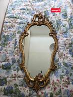 Vintage spiegel USA Syroco vergulde bewerkte rand, Antiek en Kunst, Ophalen, Rechthoekig, 50 tot 100 cm, 100 tot 150 cm