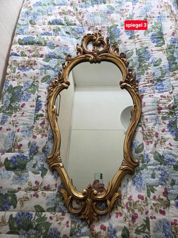 Vintage spiegel USA Syroco vergulde bewerkte rand beschikbaar voor biedingen