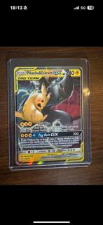 Drietal pokemonkaarten Pikachu GX tag team Persian, Ophalen of Verzenden, Zo goed als nieuw, Losse kaart, Foil
