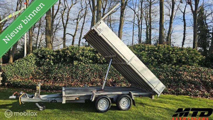 Anssems ksx elektrische 3 zijdige kipper met oprijplaten, Auto diversen, Aanhangers en Bagagewagens, Gebruikt