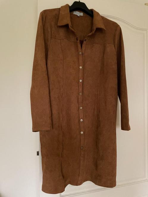 IvyBeau Jurk, maat 44, Kleding | Dames, Jurken, Zo goed als nieuw, Maat 42/44 (L), Bruin, Verzenden