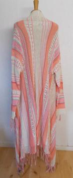 Boho lang pastel kleuren vest met sliertjes! XL, Verzenden, Zo goed als nieuw, Maat 46/48 (XL) of groter, Overige kleuren