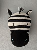 Zebra kop wandhanger wanddecoratie zwart/wit!, Ophalen of Verzenden, Zo goed als nieuw