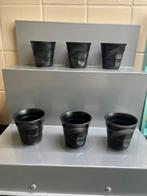 Nieuwe set Revol espresso deukbekers antraciet, Nieuw, Ophalen of Verzenden, Overige stijlen, Kop(pen) en/of Schotel(s)