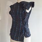 zijden top notthatsexy gemaakt van old stock A.F. VANDEVORST, Kleding | Dames, Blauw, Maat 42/44 (L), Nieuw, Ophalen of Verzenden