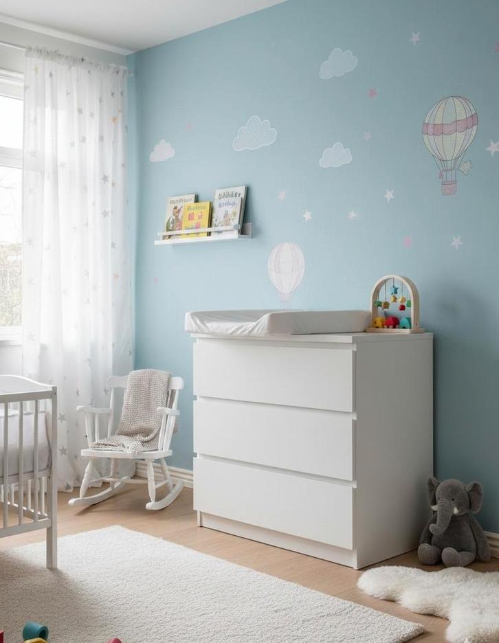 Ikea Malm ladekast Wit - 80x78 cm - Goede Staat, Huis en Inrichting, Kasten | Ladekasten, Gebruikt, 3 of 4 laden, Ophalen