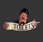 Toilet Comedian Sign – Toiletbord Breedte 73 cm, Huis en Inrichting, Nieuw, Ophalen