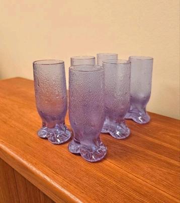 6x Murano Alexanderiet Neodymium Longdrinkglas Glazen  beschikbaar voor biedingen