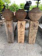 Oude meerpaal van azobe hout, Ophalen, Gebruikt, Nvt, Nvt