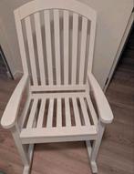 Witte Schommelstoel, Huis en Inrichting, Ophalen, Gebruikt, Hout, Landelijk