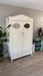 Meidenkast, brocante kast, kledingkast met hang gedeelte, Ophalen, Gebruikt, 100 tot 150 cm, 200 cm of meer