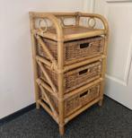 Rotan kast, Huis en Inrichting, Kasten | Ladekasten, Ophalen, Minder dan 50 cm, 1 of 2 laden, Zo goed als nieuw