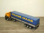 Daf 95 Truck & Trailer Frans Maas - Lion Car 1:50, Hobby en Vrije tijd, Modelauto's | 1:50, Verzenden, Zo goed als nieuw, Bus of Vrachtwagen