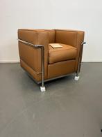 2 Cassina LC2 Le Corbusier Fauteuil Cognac Leer Nieuw, Huis en Inrichting, Fauteuils, Niet ingevuld, Niet ingevuld, Leer, Ophalen of Verzenden