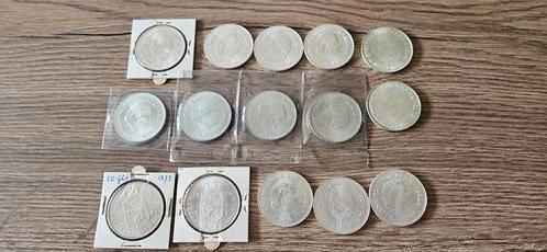 Zilveren Tientjes Juliana 15 stuks, Postzegels en Munten, Munten | Nederland, Setje, 10 gulden, Koningin Juliana, Zilver, Ophalen of Verzenden