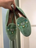Bitter suede leren loafers groen 40, Ophalen of Verzenden, Zo goed als nieuw, Groen, Instappers