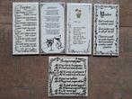 Vintage spreuken tegeltjes , wandtegels spreuken, Ophalen of Verzenden, Zo goed als nieuw, Nvt, Nvt