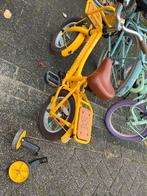 Gele Super Super kinderfiets - 12 inch, Fietsen en Brommers, Ophalen, Gebruikt, Zijwieltjes