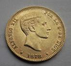 Spanje  25 pesetas  1878, Verzenden, Overige landen, Goud