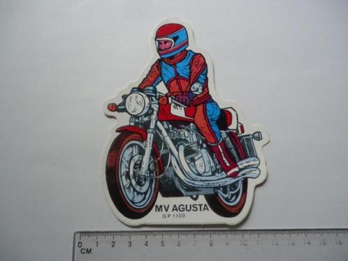 sticker oud MV AGUSTA motorfiets strip oldtimer 70 80 jaren, Verzamelen, Stickers, Zo goed als nieuw, Bedrijf of Vereniging, Verzenden