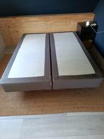 2x Engerdal boxspring 80 x 200 grijs, Ophalen, Gebruikt, Tweepersoons, 200 cm