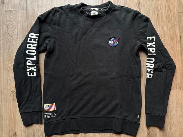 Mooie NASA trui donkergrijs goede staat, Kinderen en Baby's, Kinderkleding | Maat 170, Gebruikt, Jongen, Trui of Vest, Ophalen of Verzenden
