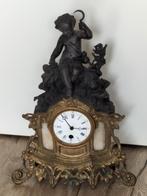 Antieke Franse pendule met putto, Antiek en Kunst, Ophalen of Verzenden
