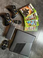 Leuke xbox 360 slim 250gb met games., Spelcomputers en Games, Spelcomputers | Xbox 360, Met 2 controllers, Ophalen of Verzenden