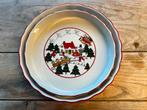 2x Mason’s Chtistmas Village Quiche schalen oven, Ophalen of Verzenden, Overige stijlen, Glas, Schaal of Schalen
