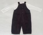 Zara baby setje tuinbroek bruin longsleeve wit maat 74 broek, Verzenden, Zo goed als nieuw, Jongetje, Zara