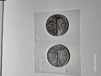 2 Zilveren tien gulden 1995, Postzegels en Munten, Munten | Nederland, Ophalen of Verzenden, Koningin Beatrix, 10 gulden
