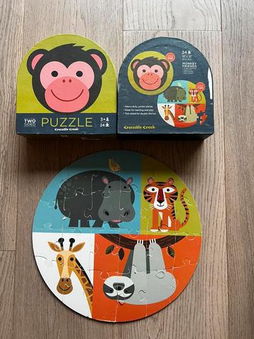 Puzzel Crocodile creek met dieren - twee kanten beschikbaar voor biedingen