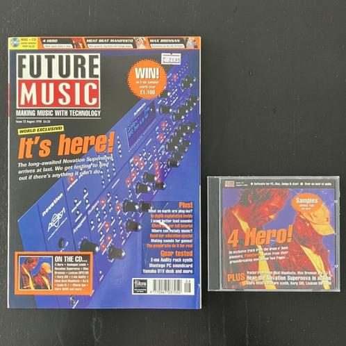 Future Music nr. 72 met CD (August 1998, U.K., Engels), Boeken, Tijdschriften en Kranten, Gelezen, Muziek, Film of Tv, Ophalen of Verzenden