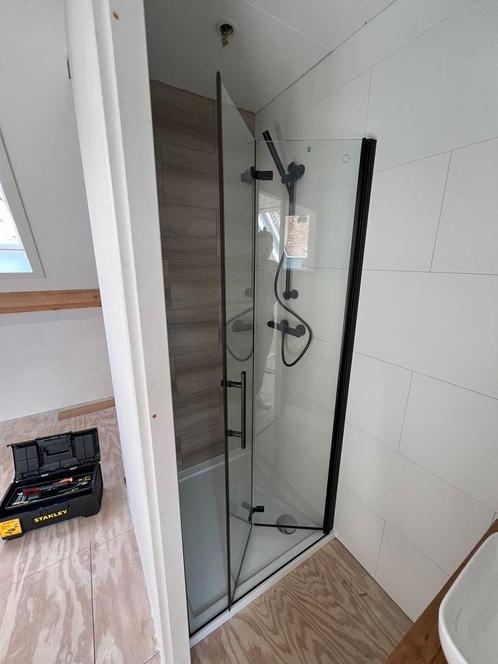 Glazen douchedeur 90cm, Huis en Inrichting, Badkamer | Complete badkamers, Zo goed als nieuw, Ophalen