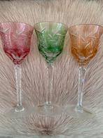 Nachtmann Wijnglazen 3 antiek kristal, Antiek en Kunst, Antiek | Glas en Kristal, Ophalen of Verzenden