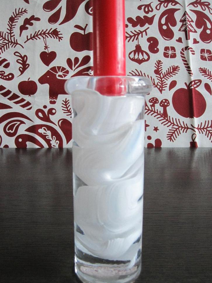 Prachtige Kosta Boda kandelaar, Anna Ehrner. Kerst!, Huis en Inrichting, Woonaccessoires | Kandelaars en Kaarsen, Zo goed als nieuw