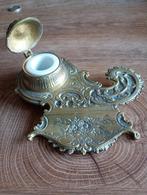Antieke Inktpot met Deksel, Antiek en Kunst, Antiek | Koper en Brons, Ophalen of Verzenden, Brons