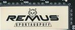 Sticker: Remus Sportexhaust (Transperant 5), Verzamelen, Ophalen of Verzenden, Zo goed als nieuw, Auto of Motor