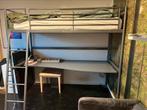 Ikea hoogslaper met bureau, 90 cm, Gebruikt, Hoogslaper, Eenpersoons