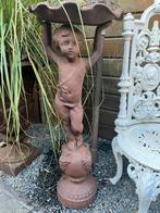 Gietijzer beeld - waterschaal, Ophalen, Gebruikt, Overige materialen, Mensenbeeld