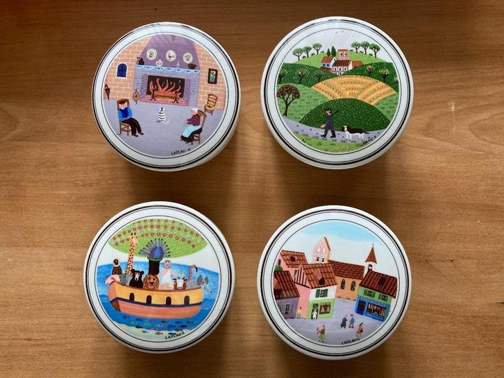 Porseleinen doosjes Villeroy & Boch - Naif Design door Lapla, Antiek en Kunst, Antiek | Porselein, Ophalen