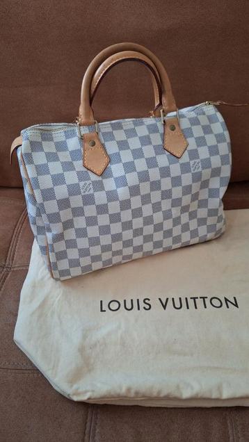 Louis Vuitton Speedy 30 Damier Azur beschikbaar voor biedingen