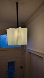 Mooie, oude, melk glazen hanglamp, Huis en Inrichting, Lampen | Hanglampen, Ophalen, Glas, Minder dan 50 cm