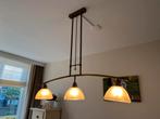Eettafellamp met 3 Kelken, Huis en Inrichting, Lampen | Hanglampen, Ophalen, Zo goed als nieuw, Glas, 50 tot 75 cm